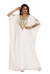 Women Dress Long Gown Party Wedding Arabic Kaftan Zari Work Dress AL1001