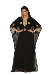 Women Dress Long Gown Party Wedding Arabic Kaftan Zari Work Dress AL1009