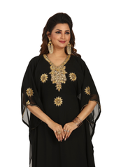 Women Dress Long Gown Party Wedding Arabic Kaftan Zari Work Dress AL1009