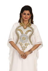 Women Dress Long Gown Party Wedding Arabic Kaftan Zari Work Dress AL1010