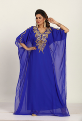 Women Dress Long Gown Party Wedding Arabic Kaftan Zari Work Dress AL1011