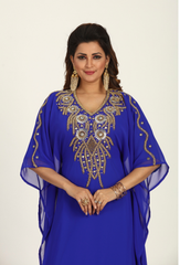 Women Dress Long Gown Party Wedding Arabic Kaftan Zari Work Dress AL1011