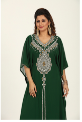 Women Dress Long Gown Party Wedding Arabic Kaftan Zari Work Dress AL1012