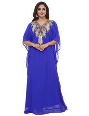 Women Dress Long Gown Party Wedding Arabic Kaftan Zari Work Dress AL1019