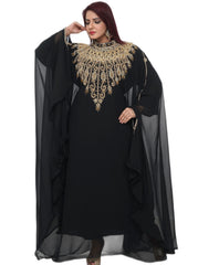 Women Dress Long Gown Party Wedding Arabic Kaftan Zari Work Dress AL10121