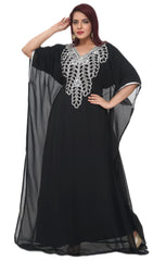 Women Dress Long Gown Party Wedding Arabic Kaftan Zari Work Dress AL10123