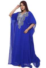 Women Dress Long Gown Party Wedding Arabic Kaftan Zari Work Dress AL10124