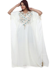 Women Dress Long Gown Party Wedding Arabic Kaftan Zari Work Dress AL1025