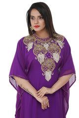 Women Dress Long Gown Party Wedding Arabic Kaftan Zari Work Dress AL1028