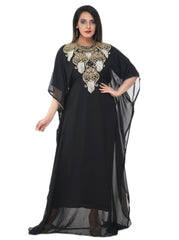 Women Dress Long Gown Party Wedding Arabic Kaftan Zari Work Dress AL1029