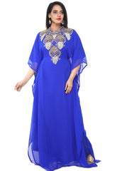 Women Dress Long Gown Party Wedding Arabic Kaftan Zari Work Dress AL1031