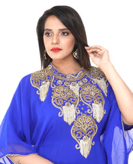 Women Dress Long Gown Party Wedding Arabic Kaftan Zari Work Dress AL1031