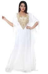 Women Dress Long Gown Party Wedding Arabic Kaftan Zari Work Dress AL1033
