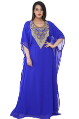 Women Dress Long Gown Party Wedding Arabic Kaftan Zari Work Dress AL1035