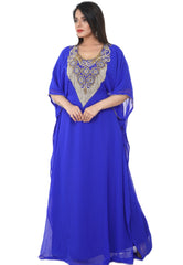 Women Dress Long Gown Party Wedding Arabic Kaftan Zari Work Dress AL1035