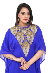Women Dress Long Gown Party Wedding Arabic Kaftan Zari Work Dress AL1038