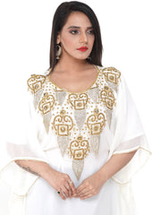 Women Dress Long Gown Party Wedding Arabic Kaftan Zari Work Dress AL1039