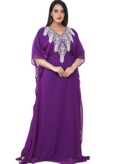 Women Dress Long Gown Party Wedding Arabic Kaftan Zari Work Dress AL1041