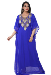 Women Dress Long Gown Party Wedding Arabic Kaftan Zari Work Dress AL1044