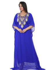 Women Dress Long Gown Party Wedding Arabic Kaftan Zari Work Dress AL1044