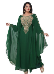 Women Dress Long Gown Party Wedding Arabic Kaftan Zari Work Dress AL1045
