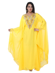 Women Dress Long Gown Party Wedding Arabic Kaftan Zari Work Dress AL1046