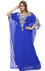 Women Dress Long Gown Party Wedding Arabic Kaftan Zari Work Dress AL1048