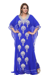 Women Dress Long Gown Party Wedding Arabic Kaftan Zari Work Dress AL1049
