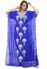 Women Dress Long Gown Party Wedding Arabic Kaftan Zari Work Dress AL1049