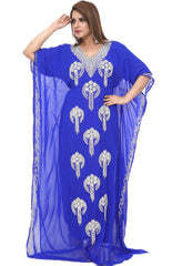 Women Dress Long Gown Party Wedding Arabic Kaftan Zari Work Dress AL1049