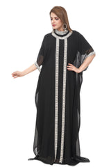 Women Dress Long Gown Party Wedding Arabic Kaftan Zari Work Dress AL1050