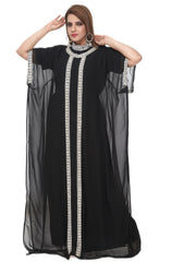 Women Dress Long Gown Party Wedding Arabic Kaftan Zari Work Dress AL1050