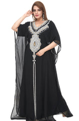 Women Dress Long Gown Party Wedding Arabic Kaftan Zari Work Dress AL1051