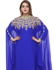 Women Dress Long Gown Party Wedding Arabic Kaftan Zari Work Dress AL1058