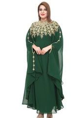 Women Dress Long Gown Party Wedding Arabic Kaftan Zari Work Dress AL1056