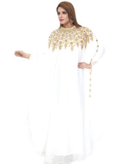 Women Dress Long Gown Party Wedding Arabic Kaftan Zari Work Dress AL1055