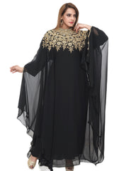 Women Dress Long Gown Party Wedding Arabic Kaftan Zari Work Dress AL1054