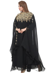 Women Dress Long Gown Party Wedding Arabic Kaftan Zari Work Dress AL1054
