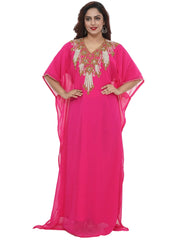Women Dress Long Gown Party Wedding Arabic Kaftan Zari Work Dress AL1052