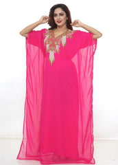 Women Dress Long Gown Party Wedding Arabic Kaftan Zari Work Dress AL1052