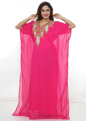 Women Dress Long Gown Party Wedding Arabic Kaftan Zari Work Dress AL1052