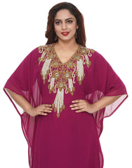 Women Dress Long Gown Party Wedding Arabic Kaftan Zari Work Dress AL1053