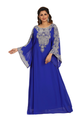 Women Dress Long Gown Party Wedding Arabic Kaftan Zari Work Dress AL1016
