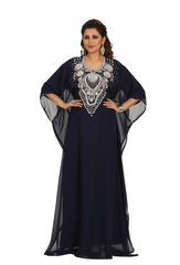 Women Dress Long Gown Party Wedding Arabic Kaftan Zari Work Dress AL1017