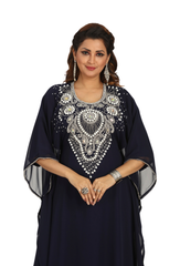 Women Dress Long Gown Party Wedding Arabic Kaftan Zari Work Dress AL1017