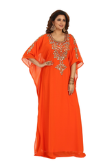 Women Dress Long Gown Party Wedding Arabic Kaftan Zari Work Dress AL1002